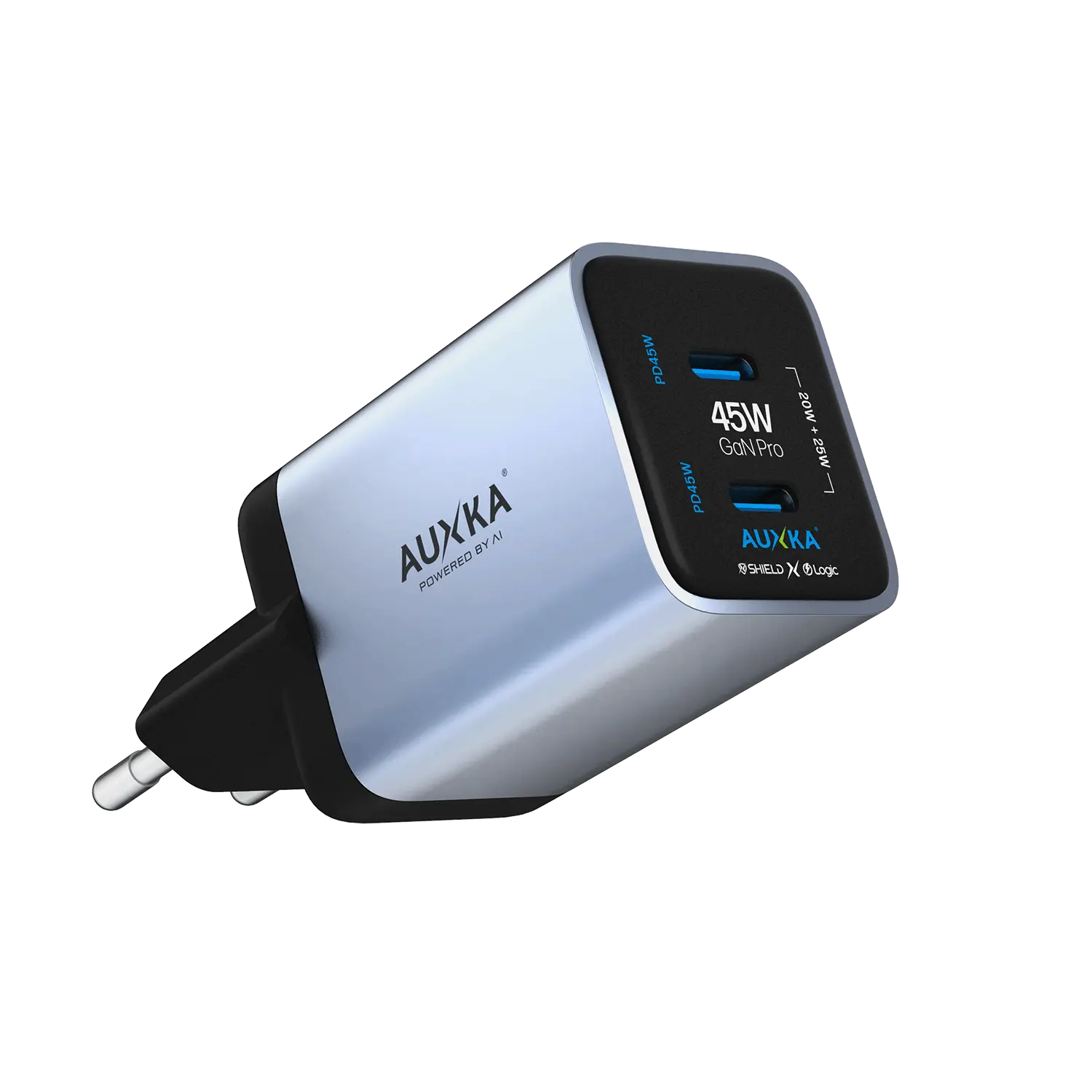 NANOCube™ 45W GaN Pro Wall Charger (2 USB-C Ports) AUXKA