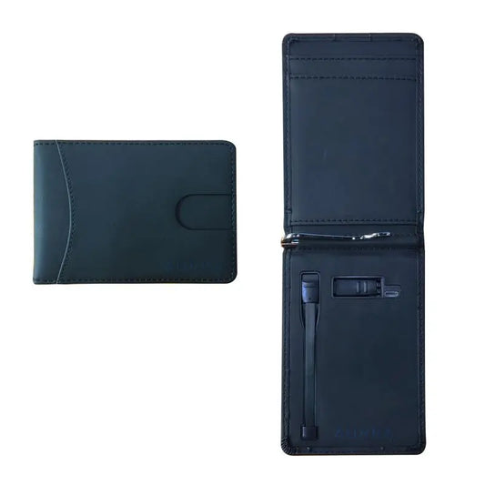 TEXAS - Leather Passport Holder with Card Case + 4000mAh Power Bank AUXKA