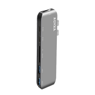 Aluminum Thunderbolt 3 USB-C Pro Hub Adapter for MacBook Pro / MacBook AUXKA